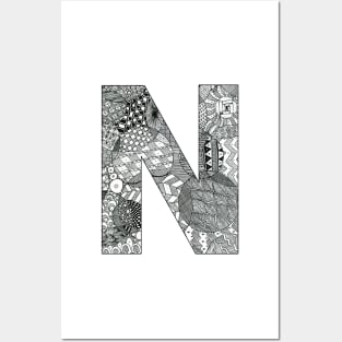 Zentangle N Posters and Art